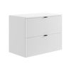 Mueble De Lavabo Zevini 2 Cajones 80x47x60 Cm Color Blanco Vente-unique