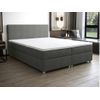 Cama Continental Boxspring Onan  207x185x105 Cm Color Gris Antracita Vente-unique