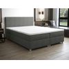 Cama Continental Boxspring Onan  207x185x105 Cm Color Gris Antracita Vente-unique