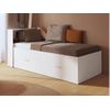 Base De Cama Boris 2 Cajones 98.1x213.5x92.9 Cm Color Blanco Vente-unique