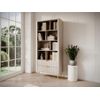 Librería Elonaria 2 Cajones 88.2x38x193.85 Cm Color Beige Vente-unique