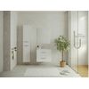 Mueble De Baño Simple Kayla 2 Cajones 60x45x47 Cm Color Blanco Vente-unique