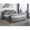 Cama Con Canapé Abatible Teomis  204x216x122.5 Cm Color Gris Claro Vente-unique