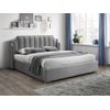 Cama Con Canapé Abatible Teomis  204x216x122.5 Cm Color Gris Claro Vente-unique