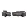 Conjunto Sofá Y Sillón Relax Lagundi  213x114x70 Cm Color Gris Vente-unique