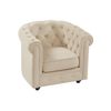 Sillón Clásico Chesterfield  82x78x72 Cm Color Beige Vente-unique