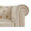 Sofá Fijo Chesterfield  168x88x72 Cm Color Beige Vente-unique