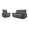 Conjunto Sofá Y Sillón Relax Benjamin  202x92x103 Cm Color Gris Antracita Vente-unique