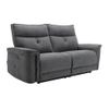 Conjunto Sofá Y Sillón Relax Benjamin  202x92x103 Cm Color Gris Antracita Vente-unique