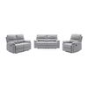 Conjunto Sofá Y Sillón Relax Lunano  194x89x102 Cm Color Gris Claro Vente-unique