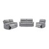 Conjunto Sofá Y Sillón Relax Lunano  194x89x102 Cm Color Gris Claro Vente-unique