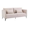 Conjunto Sofá Y Sillón Fijo Tormelda  194x80x86 Cm Color Beige Vente-unique