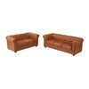 Conjunto Sofá Chesterfield  205x88x72 Cm Color Camel Vente-unique