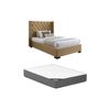 Cama Clásica Massimo  143.5x215.5x141.5 Cm Color Beige Vente-unique