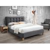 Cama Clásica Elide  177x216.5x102 Cm Color Gris Vente-unique