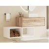 Mueble De Baño Simple Teana 1 Cajón 94x47x32 Cm Color Color Natural Claro, Blanco Vente-unique