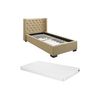 Cama Clásica Massimo  216x114x111.5 Cm Color Beige Vente-unique