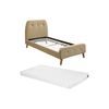 Base De Cama Romeo  204.5x96x106 Cm Color Beige Vente-unique