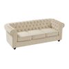 Conjunto Sofá Chesterfield  205x88x72 Cm Color Beige Vente-unique