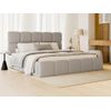 Cama Con Canapé Abatible Damado  170x221x95 Cm Color Gris Claro Vente-unique