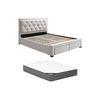 Base De Cama Leopold 4 Cajones 206.5x145x122.2 Cm Color Beige Vente-unique