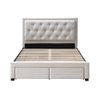 Base De Cama Leopold 4 Cajones 206.5x145x122.2 Cm Color Beige Vente-unique