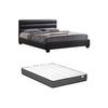 Base De Cama Faustin  185x215.5x89 Cm Color Negro Vente-unique