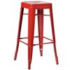 Taburete Industrial Kontoir 65 Cm De Acero Rojo Brillante