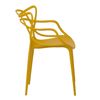 Silla Moderna Beliano Con Reposabrazos De Polipropileno Amarillo