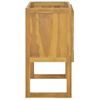 Armario De Baño Madera Maciza De Teca 90x45x75 Cm Marrón