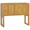 Armario De Baño Madera Maciza De Teca 90x45x75 Cm Marrón