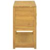 Armario De Baño Madera Maciza De Teca 85x40x75 Cm Marrón