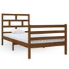 Estructura De Cama Madera Maciza Pino Marrón Miel 90x200 Cm