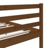 Estructura De Cama Madera Maciza Pino Marrón Miel 90x200 Cm