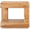 Mesa De Centro De Madera Maciza De Acacia 45x45x40 Cm Marrón