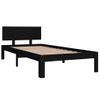 Estructura De Cama Madera Maciza De Pino Negro 90x200 Cm