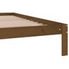 Estructura De Cama Madera Maciza De Pino Marrón Miel 200x200 Cm