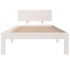 Estructura De Cama Madera Maciza De Pino Blanco 90x200 Cm