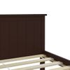 Estructura De Cama Madera Maciza Pino Marrón Oscuro 140x200 Cm