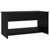 Mesa De Centro Madera Contrachapada Negro 102x50x52,5 Cm