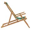 Silla De Playa Plegable De Madera Maciza De Teca Verde