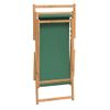 Silla De Playa Plegable De Madera Maciza De Teca Verde