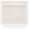 Mesitas De Noche 2 Uds Madera Maciza De Pino Blanco 40x30x40 Cm