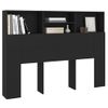 Mueble Cabecero Negro 140x19x103,5 Cm