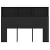 Mueble Cabecero Negro 140x19x103,5 Cm