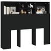 Mueble Cabecero Negro 120x19x103,5 Cm