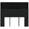 Mueble Cabecero Negro 120x19x103,5 Cm