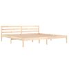 Estructura De Cama Madera Maciza De Pino 200x200 Cm