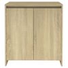 Aparador De Madera Contrachapada Roble Sonoma 70x41x75 Cm Beige