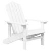 Silla De Jardín Adirondack Hdpe Blanca